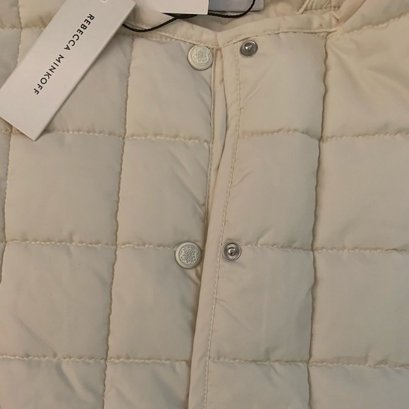 Rebecca Minkoff oversized puffer coat color Cream size large - Picture 6 of 9